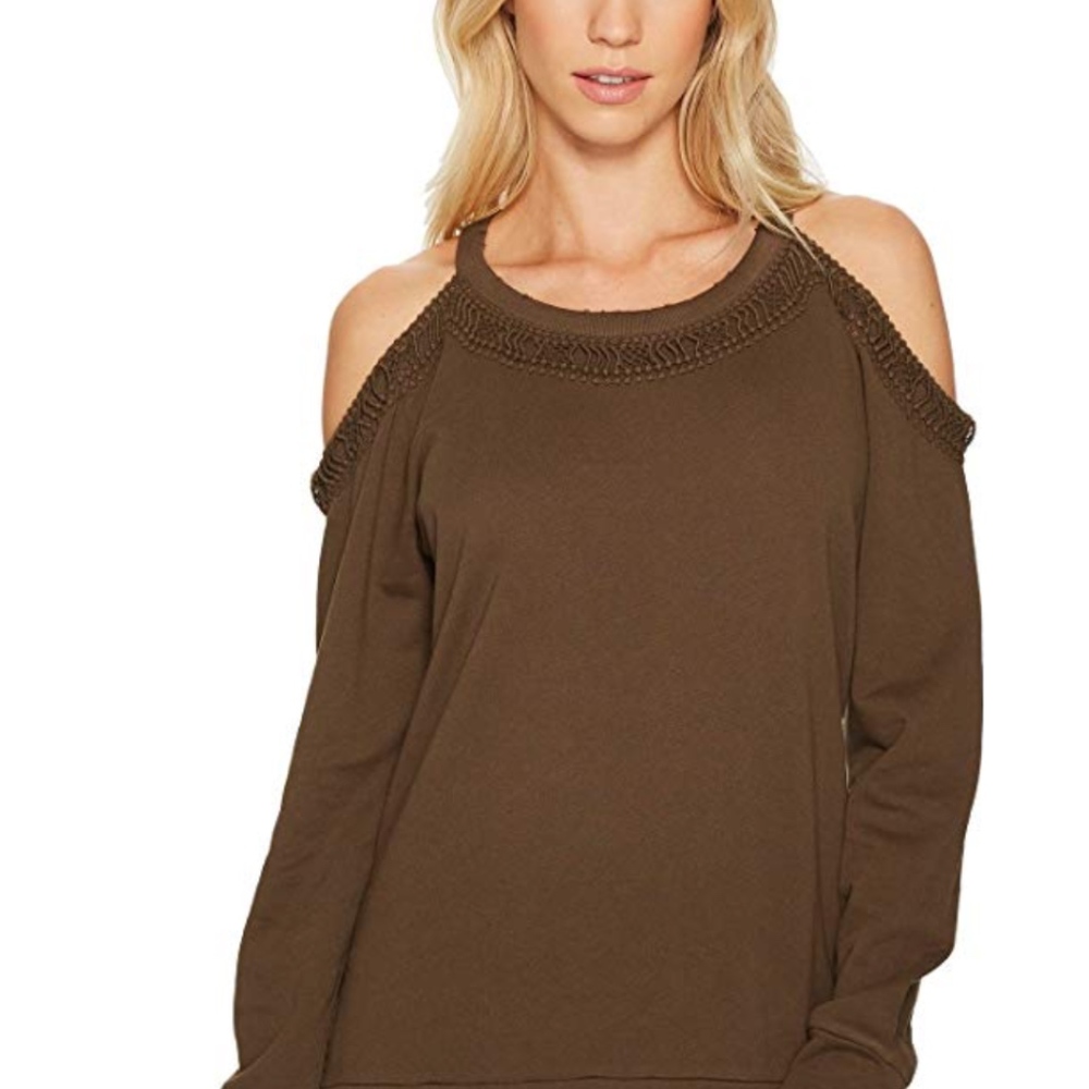 Joe's Jeans Women Cold Shoulder Top Length 27 1⁄2